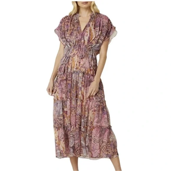 Misa LA llya floral printed maxi dress size small - Picture 3 of 6